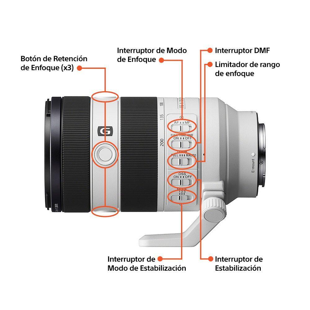 Lente FE 70-200 mm F4 Macro G OSS-2