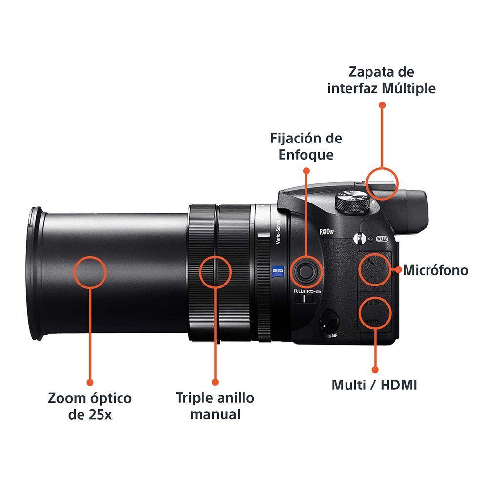 Cámara RX10 IV con zoom óptico de 25x-1