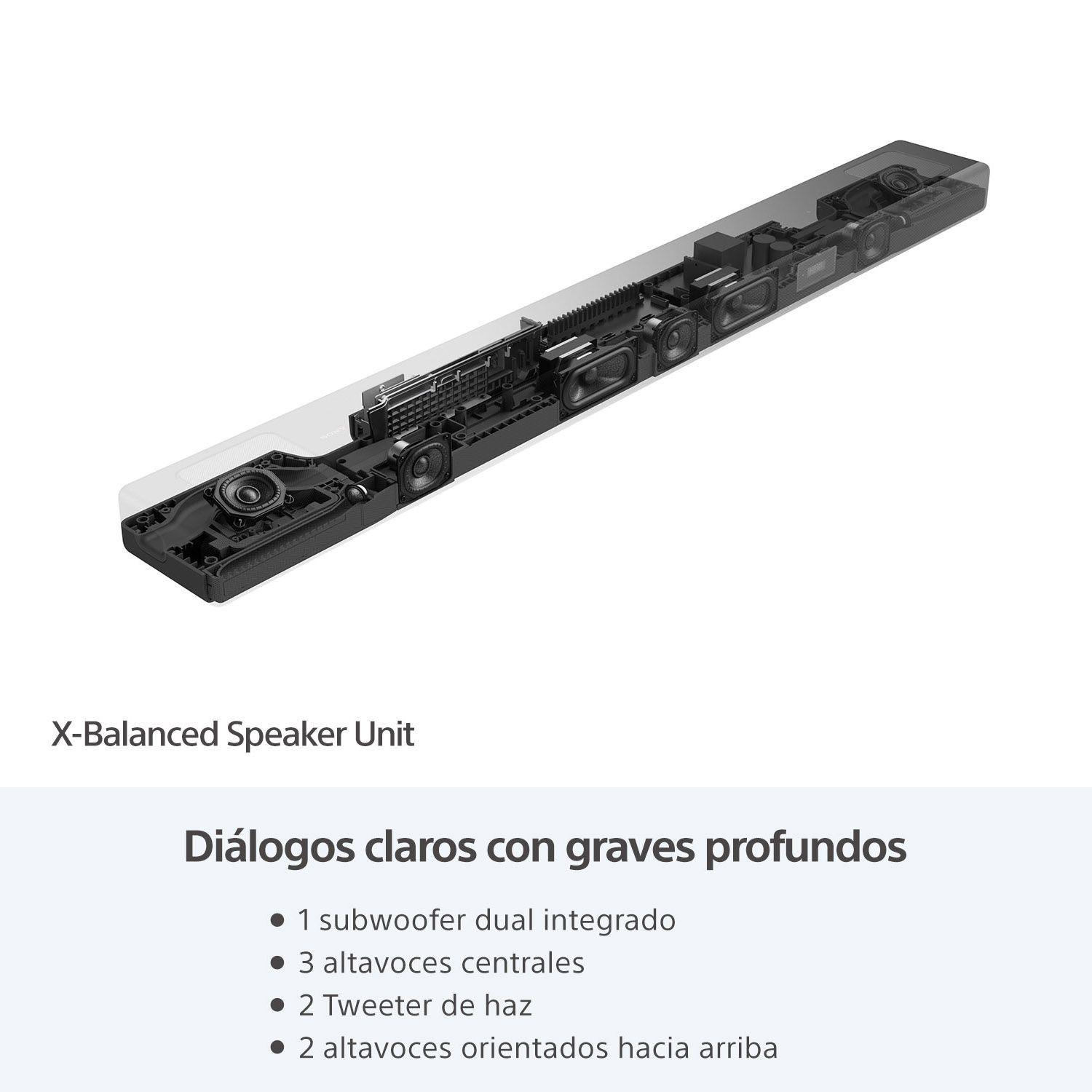 Barra de sonido de 5.1.2 canales con tecnología 360 Spatial Sound Mapping y Dolby Atmos HT-A5000-4
