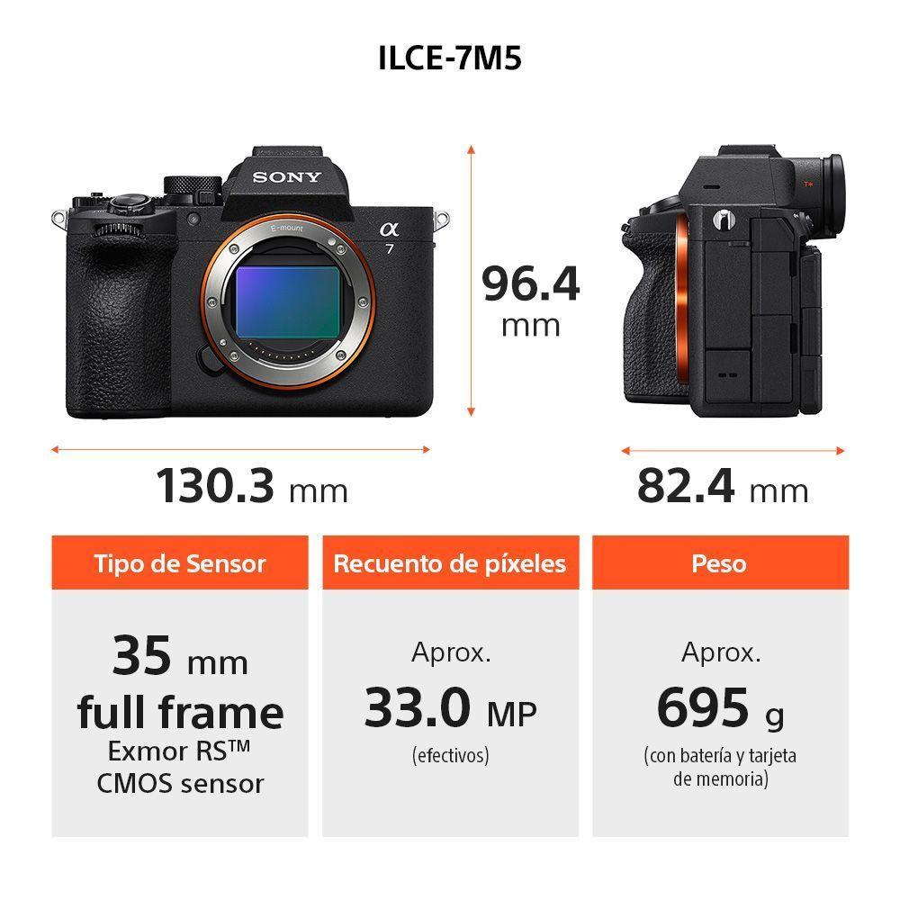 Camara hibrida full frame a7 V lente de zoom de 28 70 mm 2da generacion-2