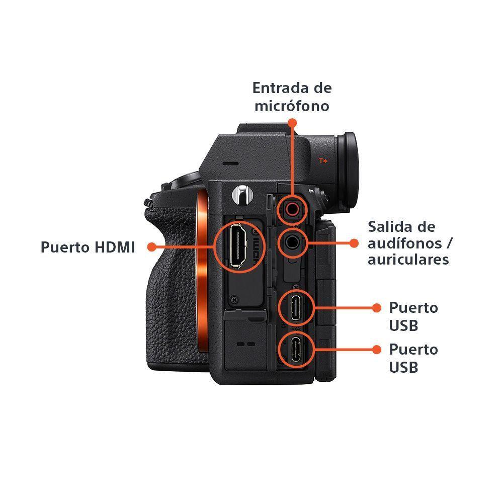 Camara hibrida full frame a7 V lente de zoom de 28 70 mm 2da generacion-5