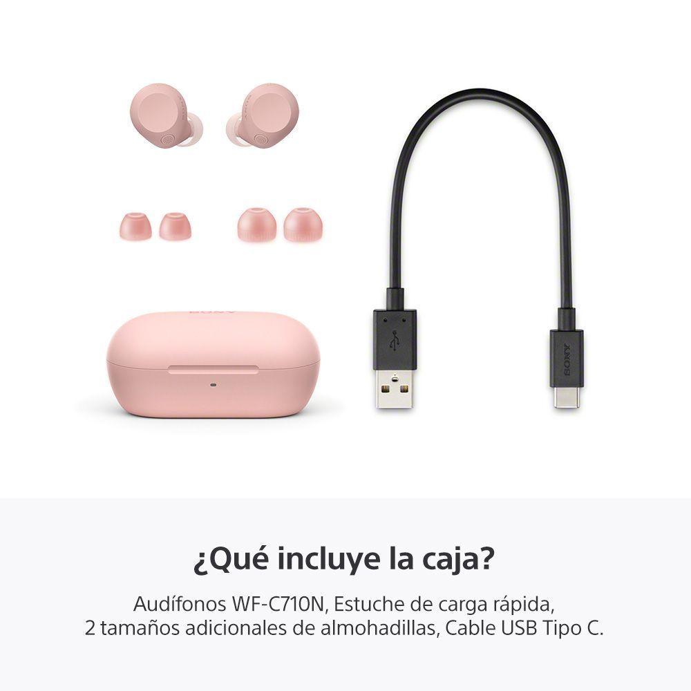 Audífonos inalámbricos con noise cancelling WF-C710N Rosado-4