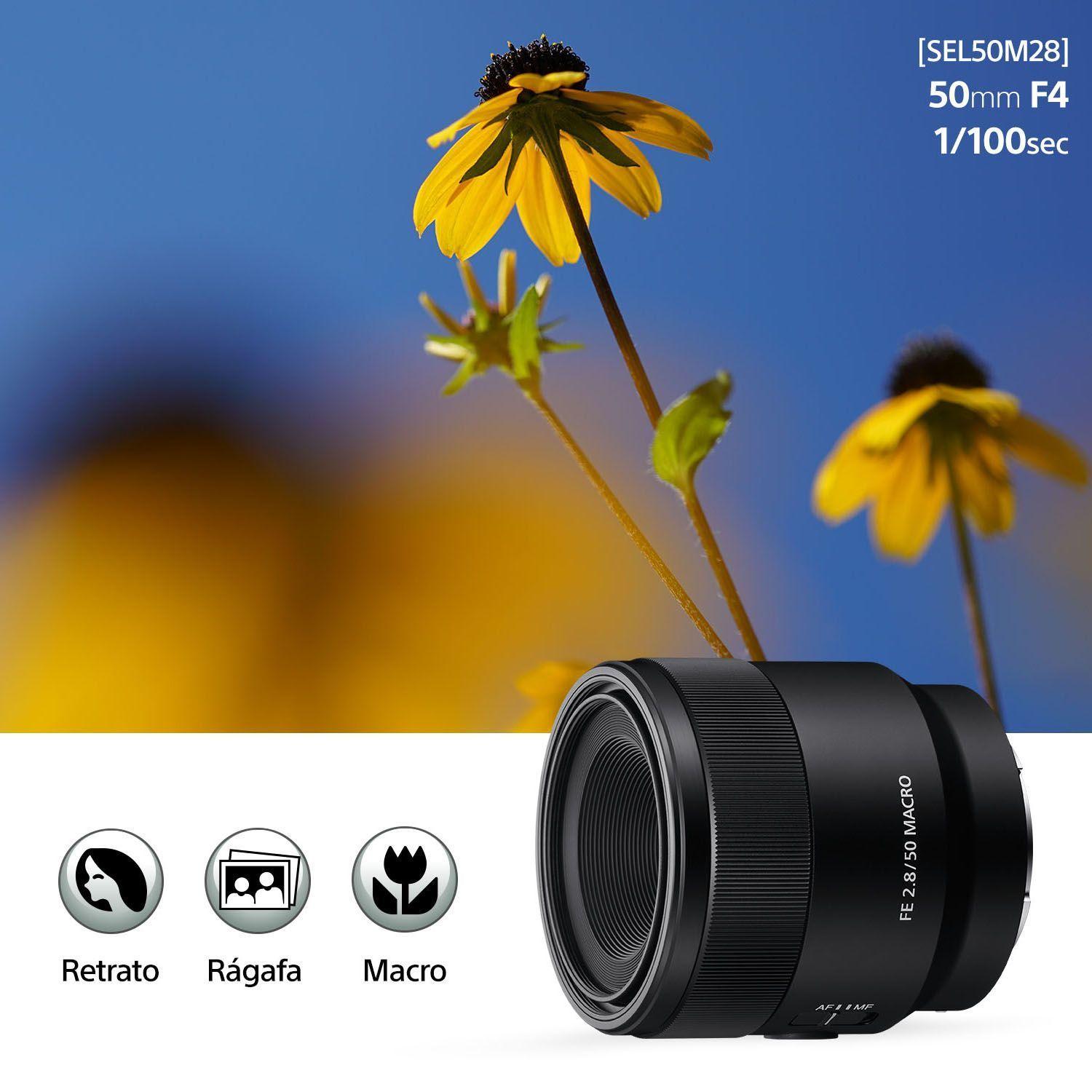 Lente Montura tipo E con formato Full Frame SEL50M28-4