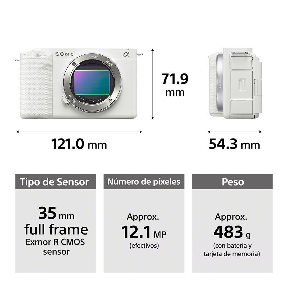 Cámara vlogging full-frame ZV-E1 Blanco-3