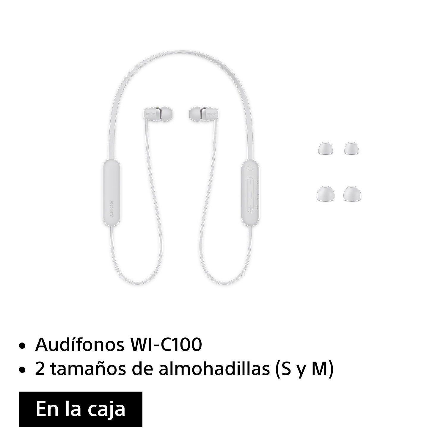 Audífonos internos inalámbricos WI-C100 Blanco-3