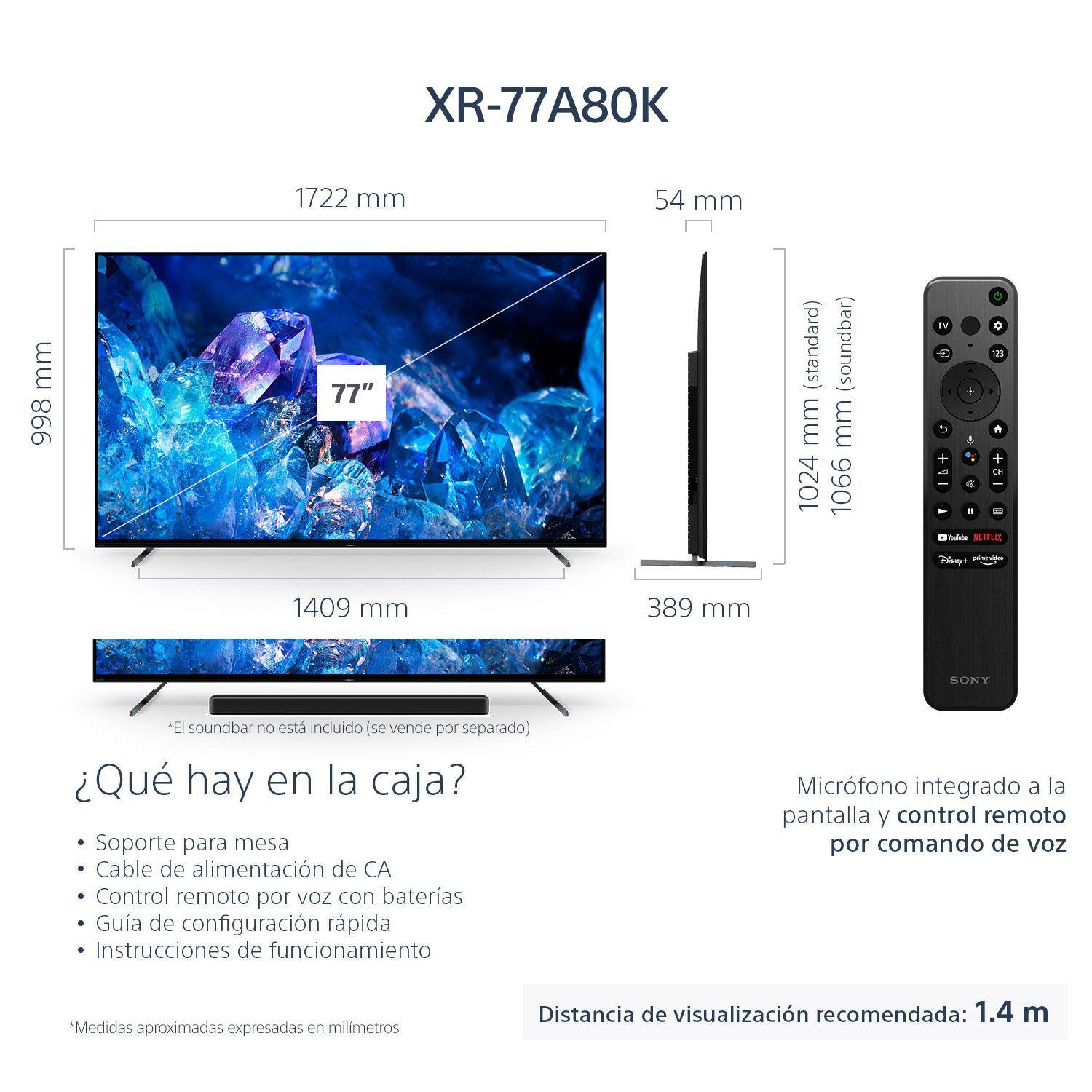 OLED Smart TV Google TV 77' 4K Full HD  XR-77A80K -1