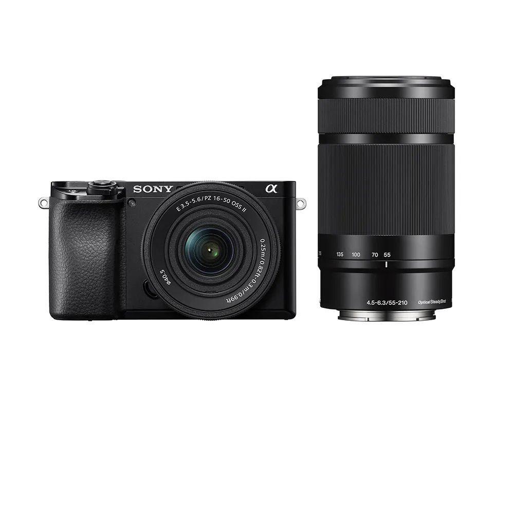 Cámara Digital Mirrorless APS-C A6100 + Lente 16-50mm + Lente 55-210mm-0