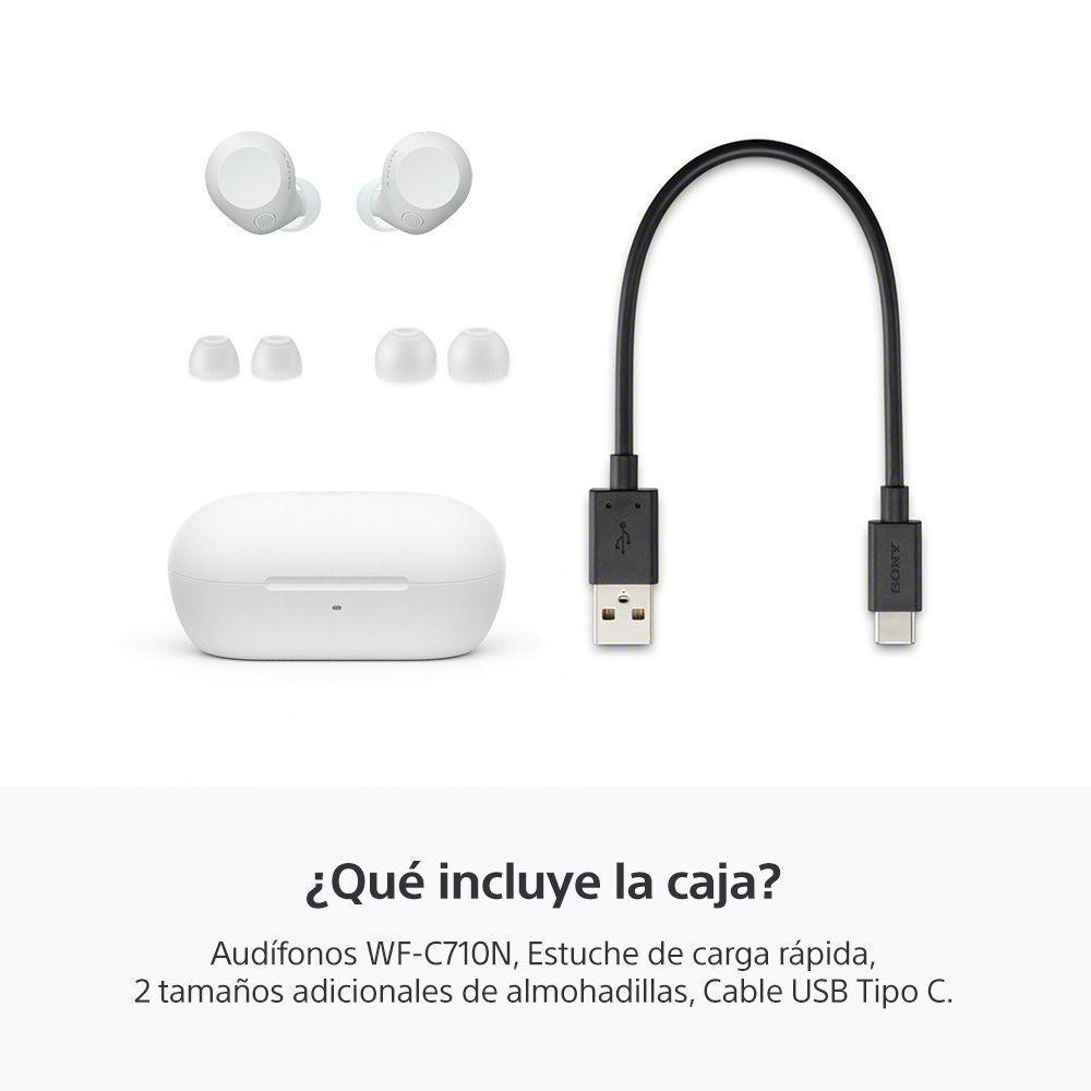 Audífonos inalámbricos con noise cancelling WF-C710N Blanco-4