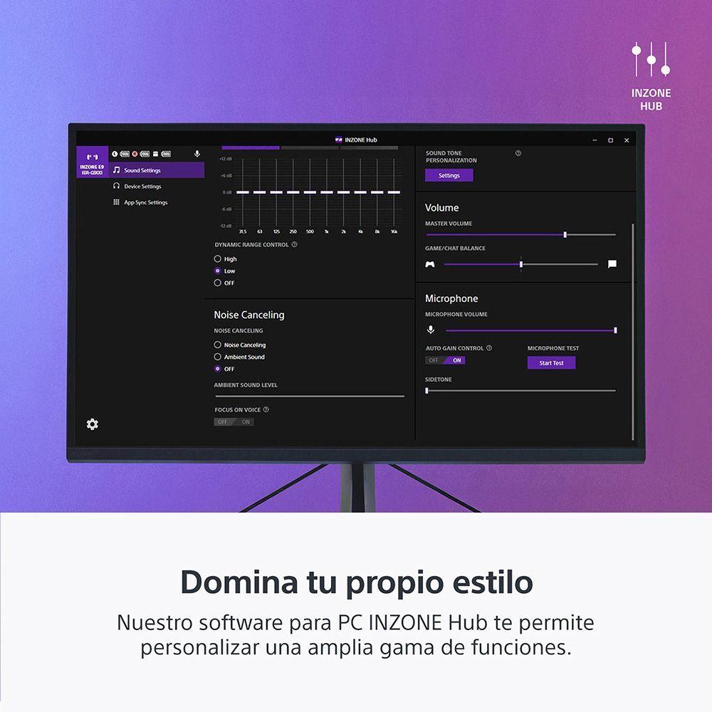 Audífonos internos para juegos INZONE E9 Negro Sony-5