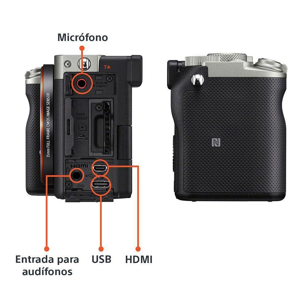 Cámara Profesional ILCE-7C Silver-3