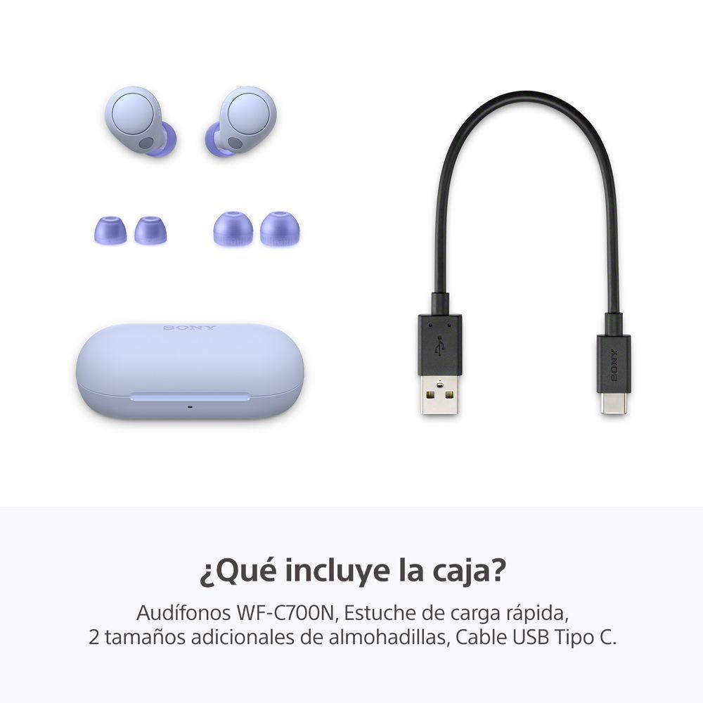 Audífonos inalámbricos noise cancelling WF-C700N Morado-3