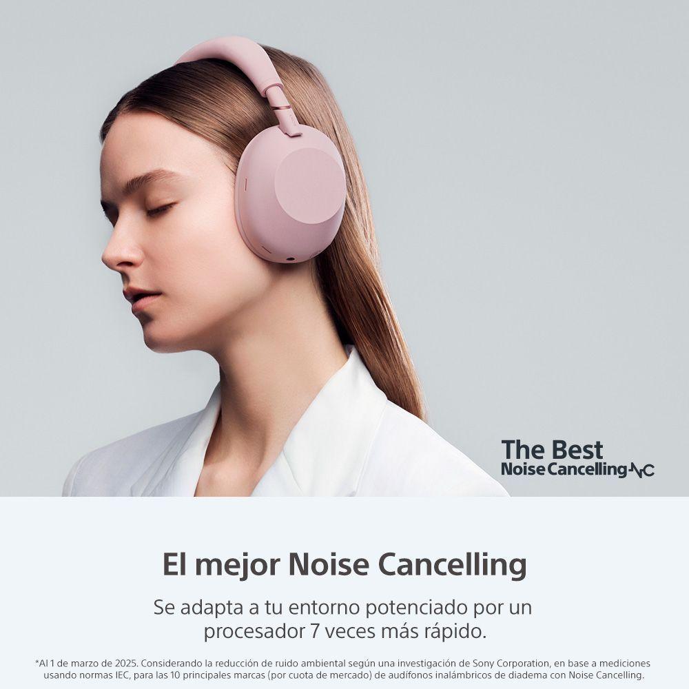 Audifonos Bluetooth Noise Cancelling WH 1000XM6 Rosado Sony-3