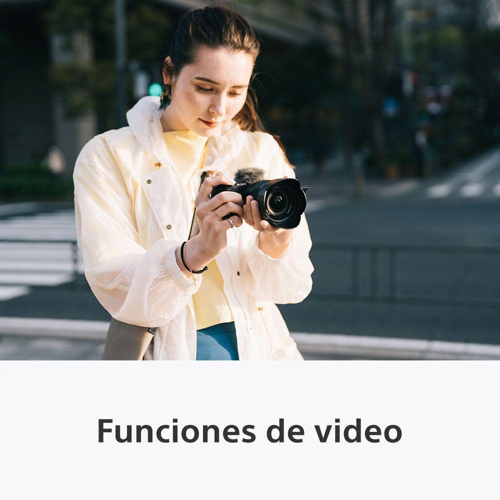 Cámara Vlogger con lente intercambiable Sony ZV-E10K-6