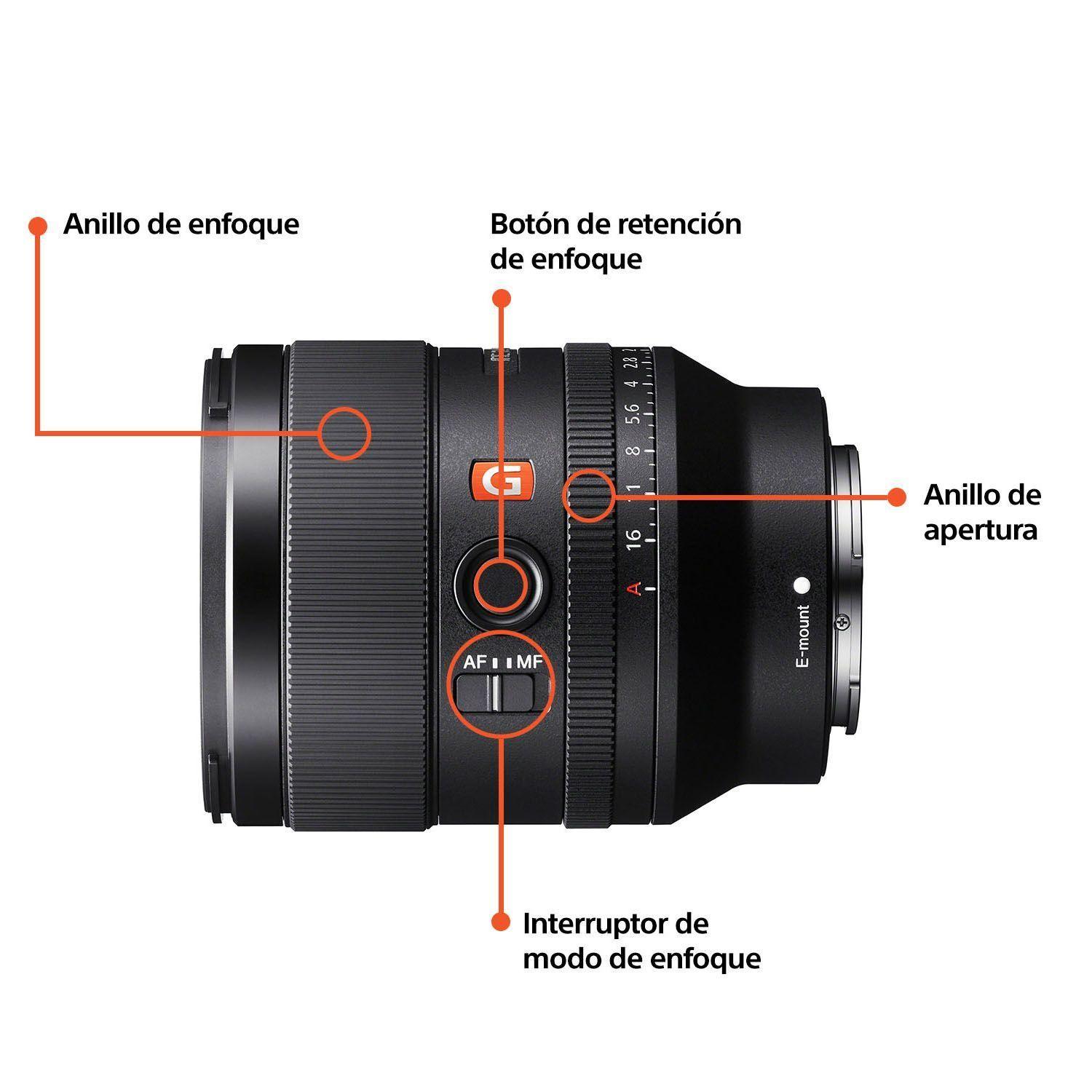 Lente montura E Con formato Full Frame, Prime gran angular G Master SEL35F14GM-4