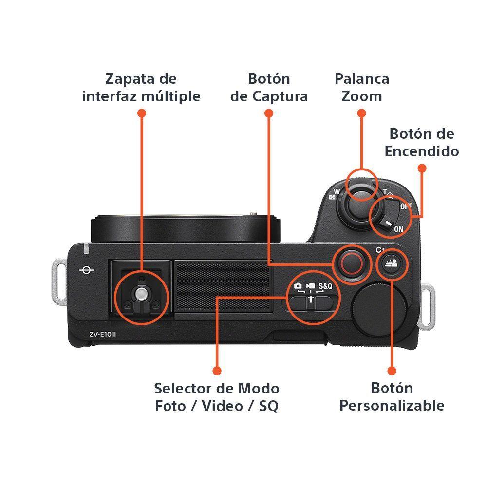 Cámara ZV-E10 II para videoblogs + Lente SELP16502-5