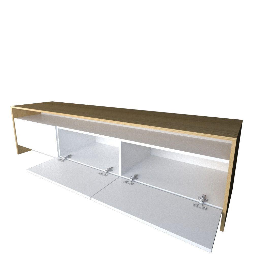 Rack Tv Led 75 Pulgadas 180x47 3 Puertas Moderno-3