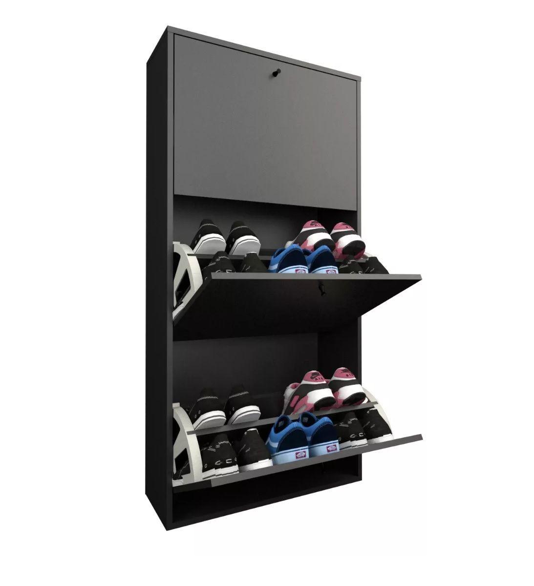 Zapatero Organizador Calzado Para 18 Pares 3 Puertas-2