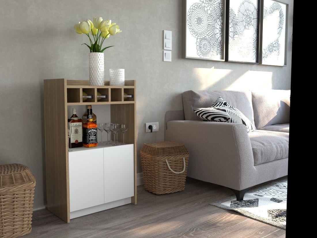 Mesa Recibidor Cava Organizador Vinos Funcional-0