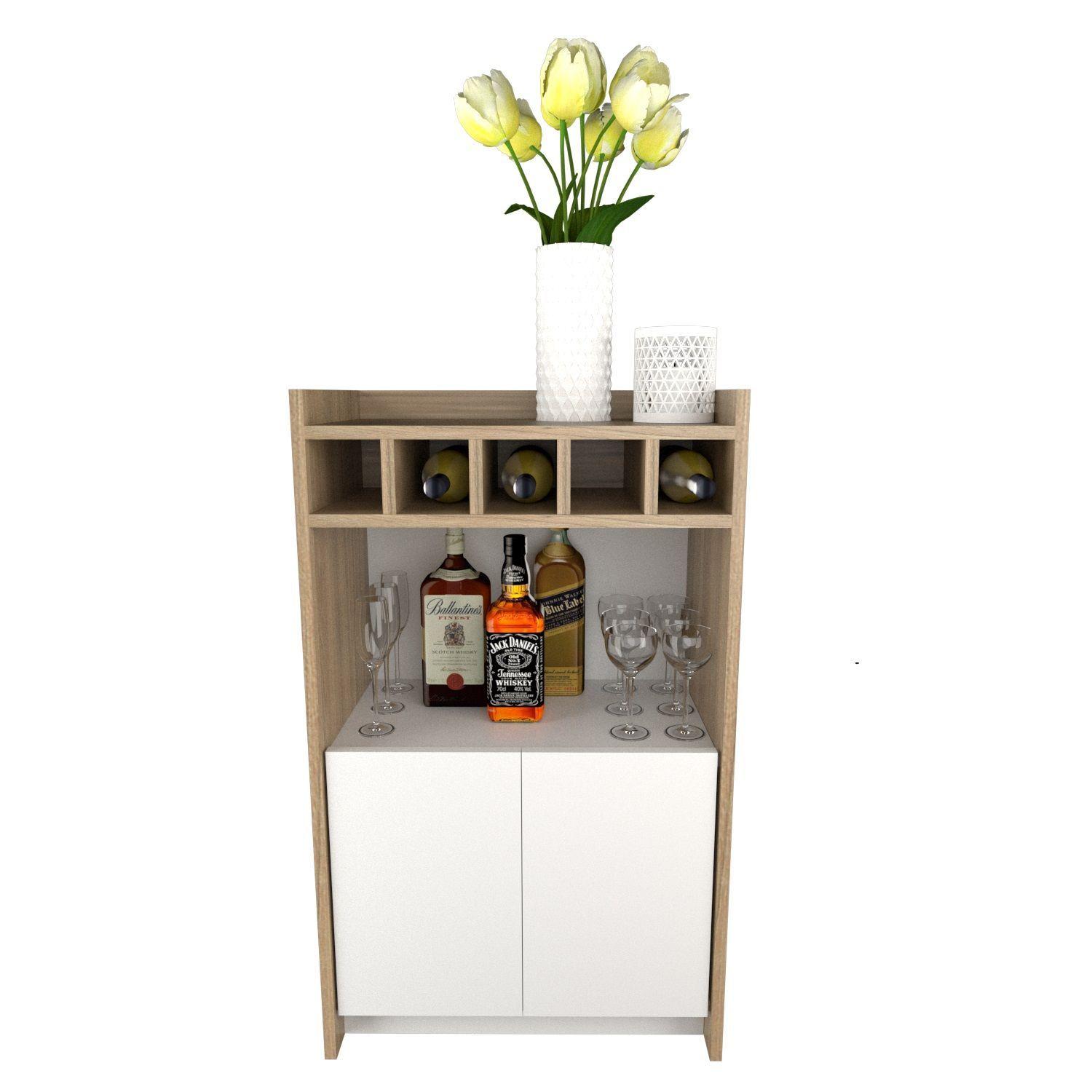 Mesa Recibidor Cava Organizador Vinos Funcional-2