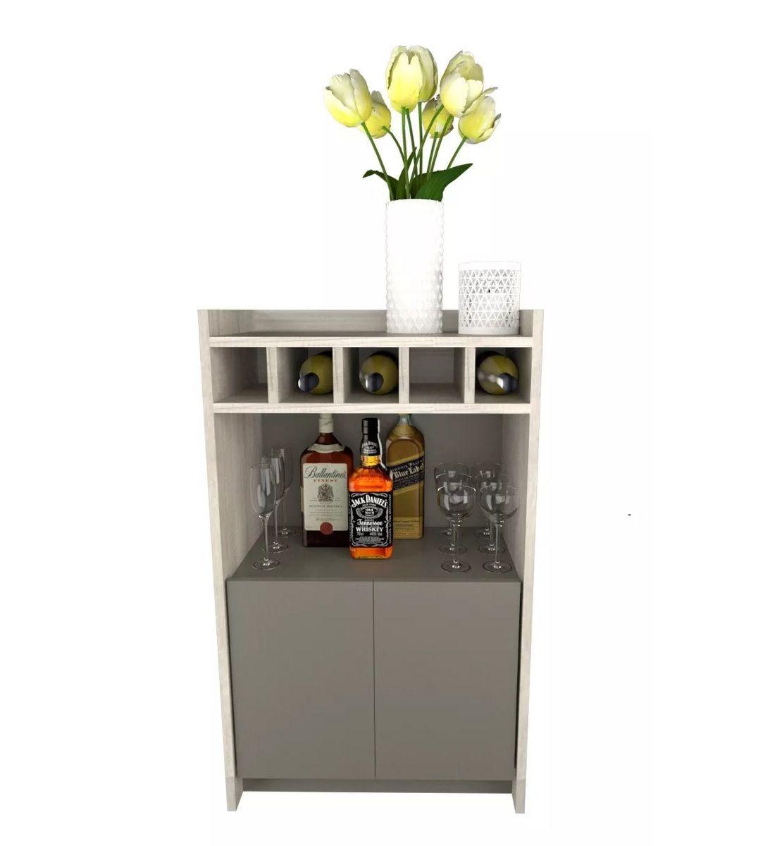 Mesa Bar Recibidor Cava Organizador Vinos Funcional-4