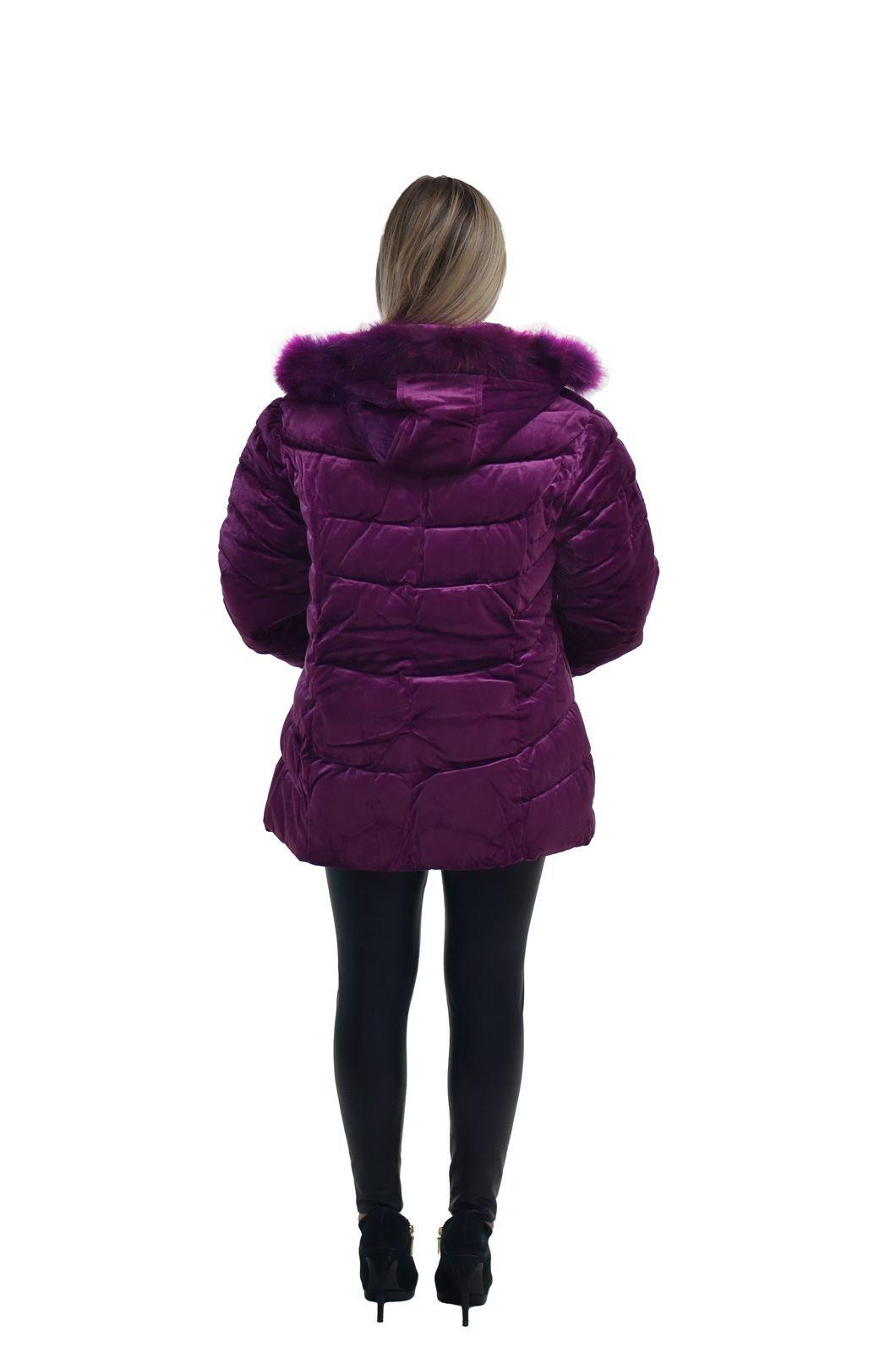 Parka Terciopelo Magenta Alexandra Cid-3