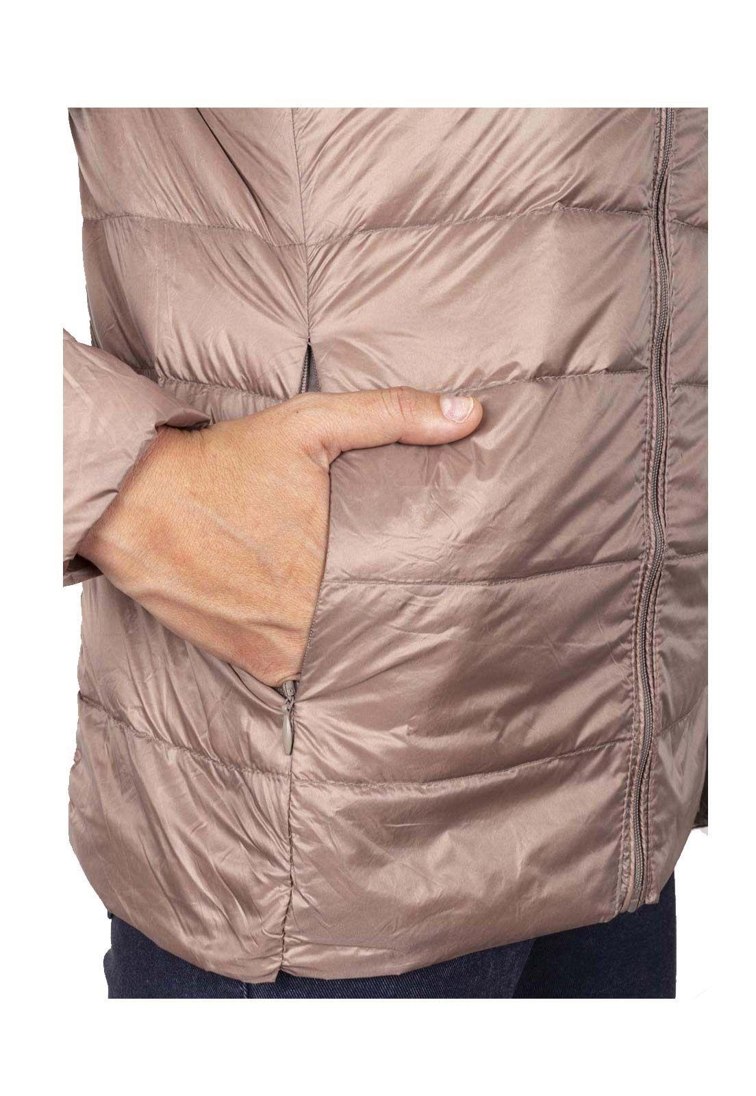 Parca Down Jacket Mujer Beige Local Crew-2