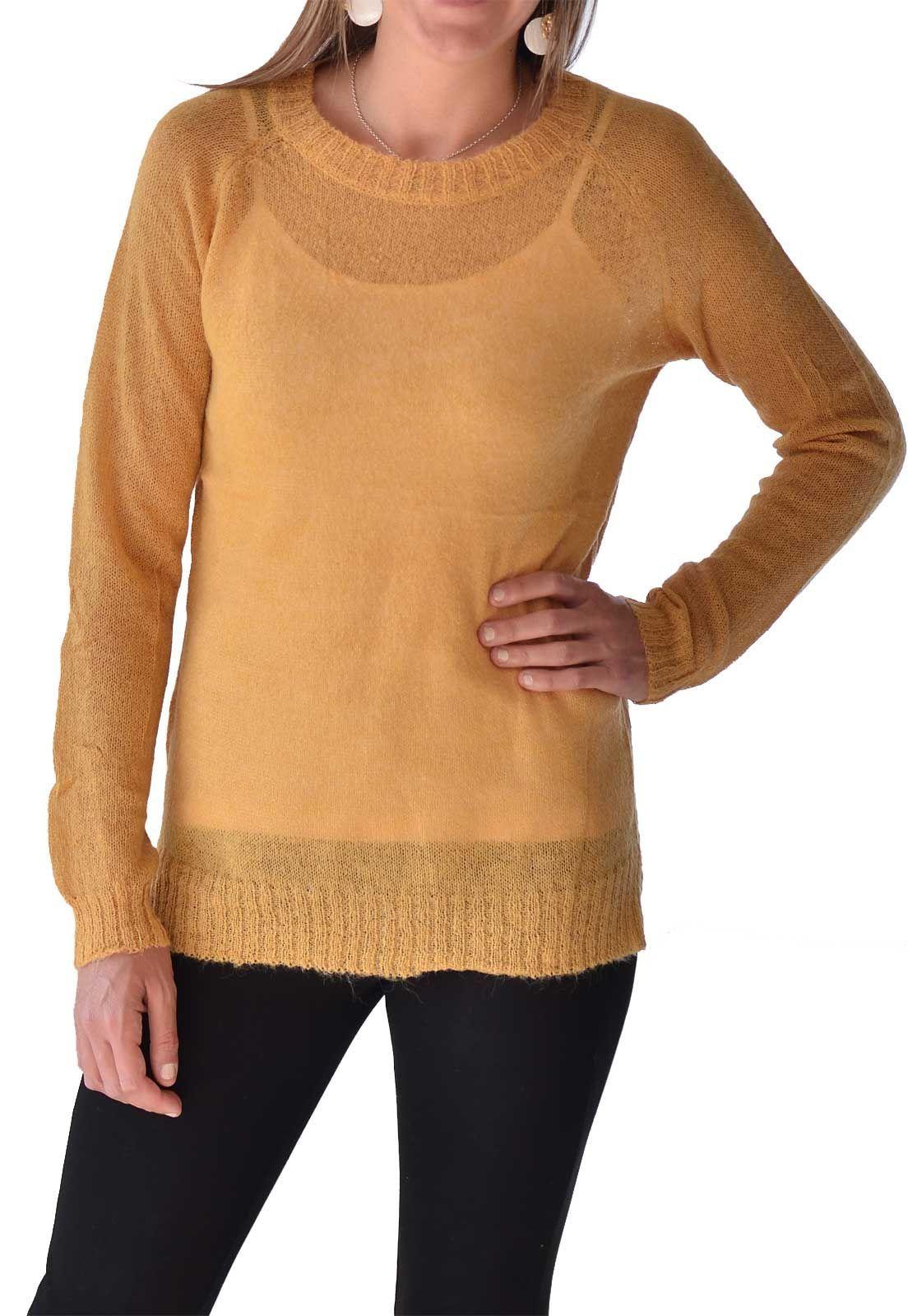 Sweater Mohair Amarillo Alexandra Cid-0