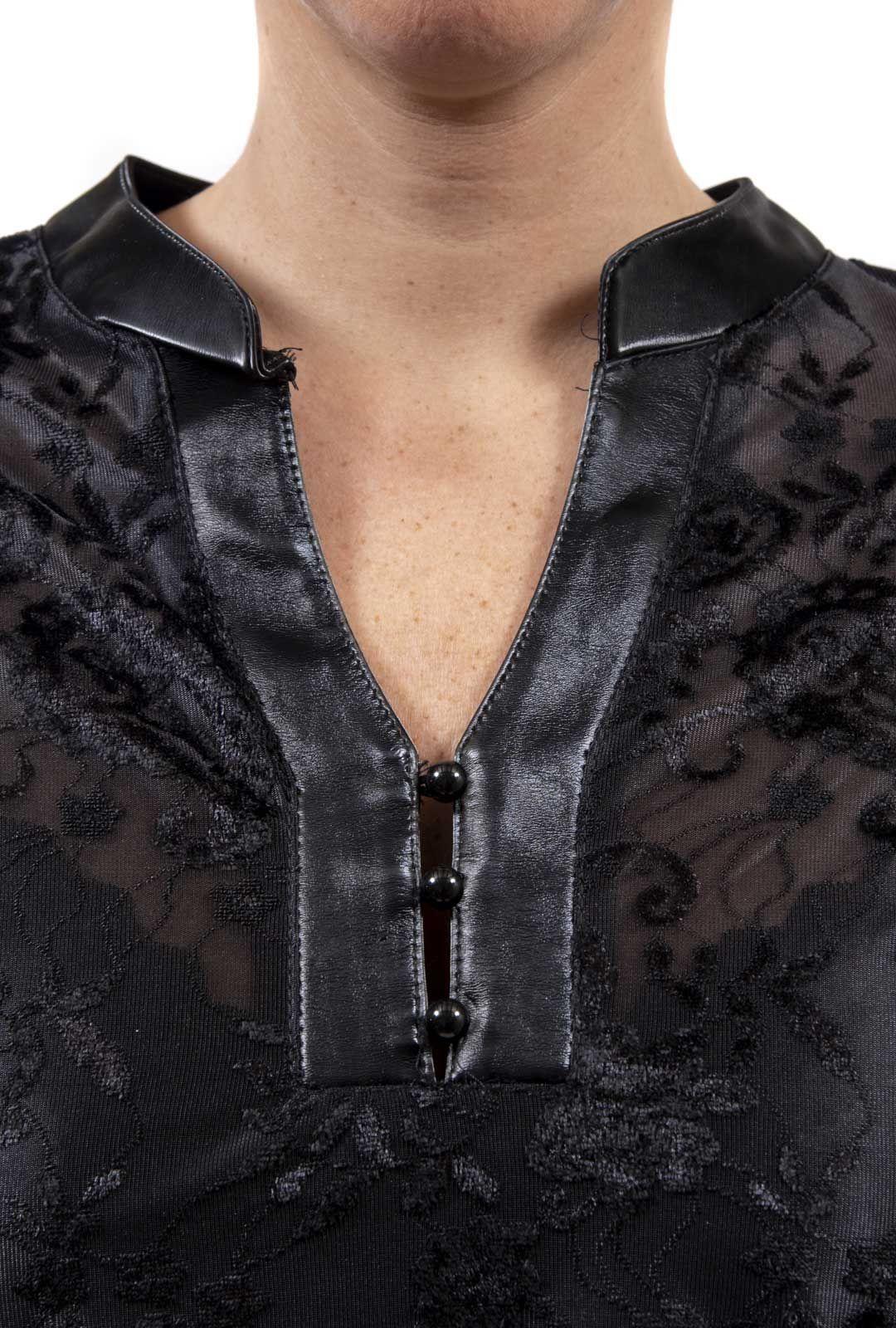 Polera Calabaza Negro Alexandra Cid-3