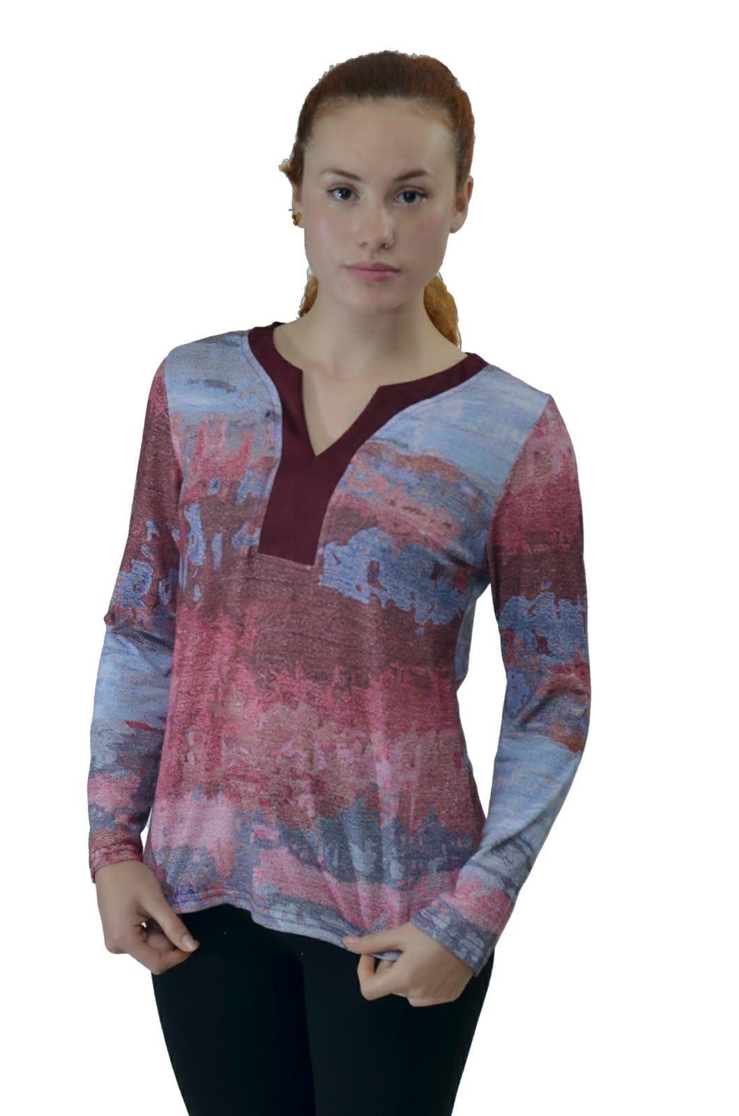 Polera cuello swed granate Alexandra Cid-2