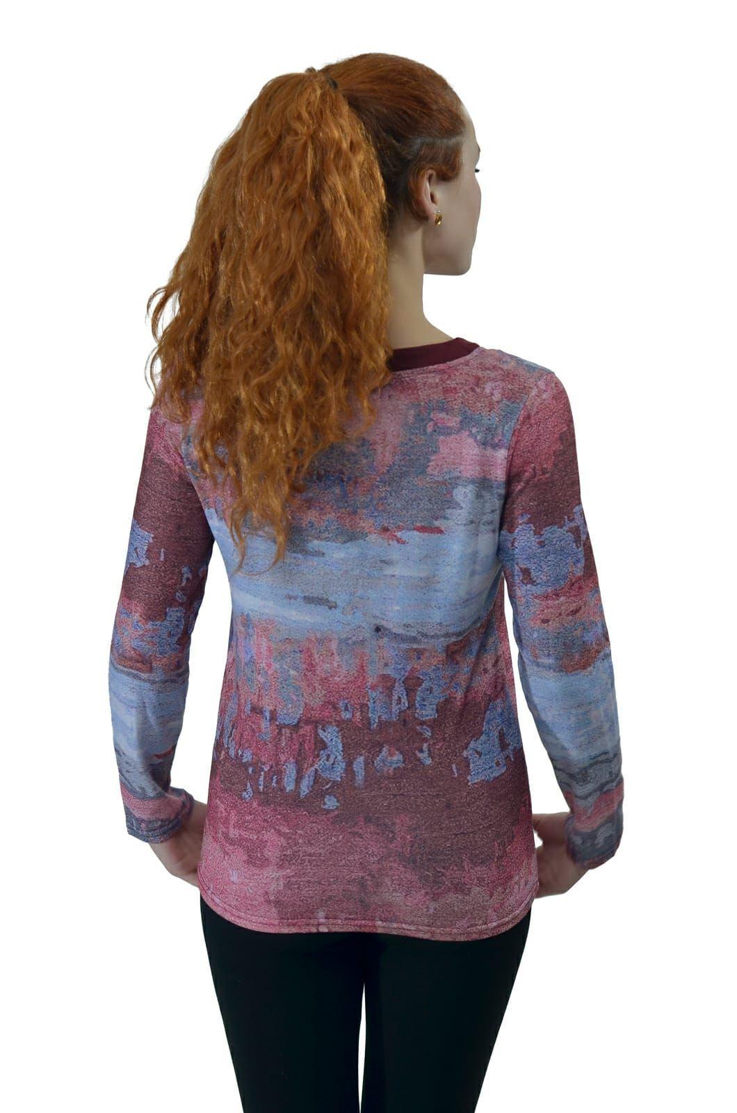 Polera cuello swed granate Alexandra Cid-3