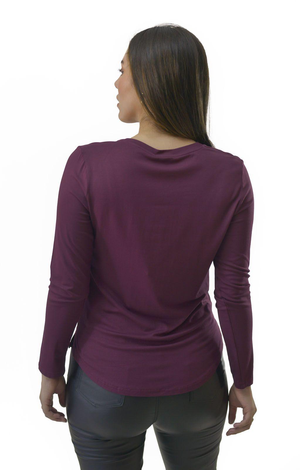 Polera Broches Burgundy Alexandra Cid-2