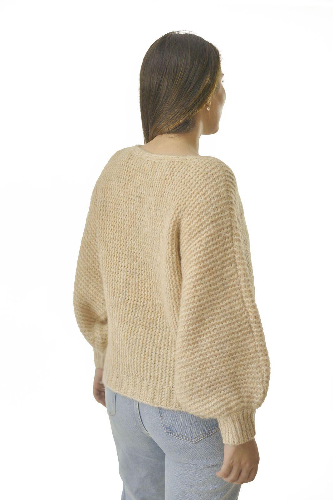 Sweater Manga Ancha Beige Alexandra Cid-2