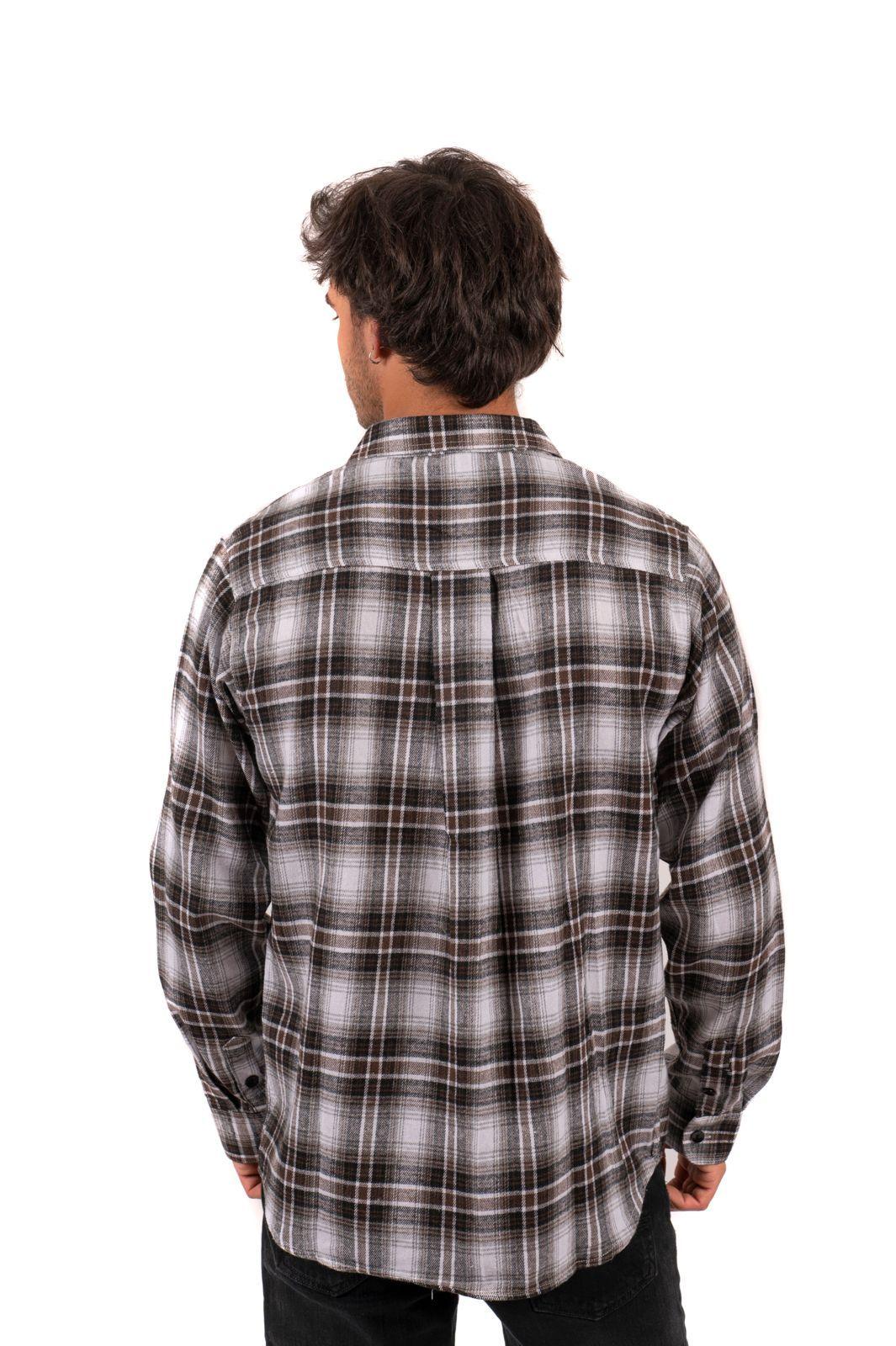 Camisa Leñadora Café Local crew-1