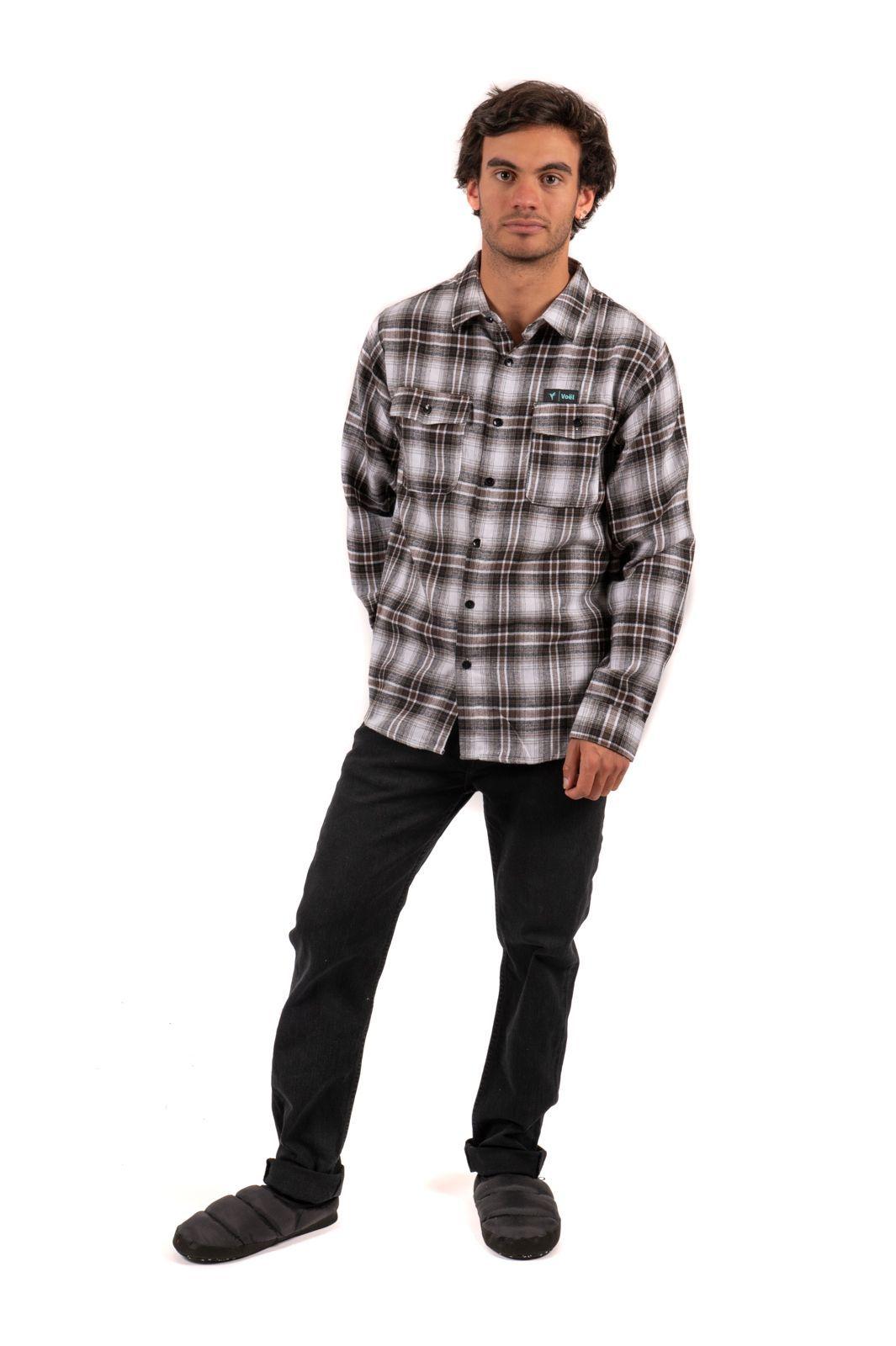 Camisa Leñadora Café Local crew-2