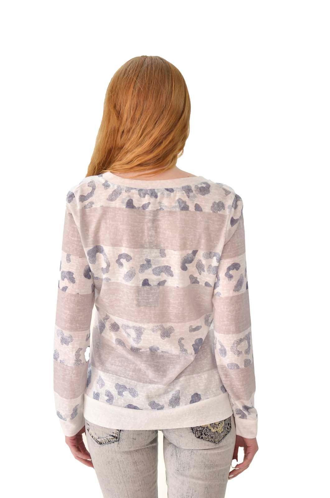 Polera listada m/larga crudo Alexandra Cid-2