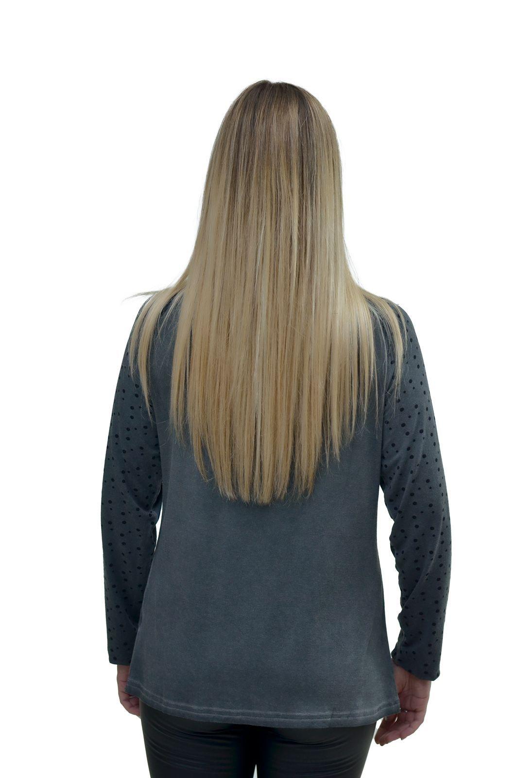 Polera lunares gris Alexandra Cid-2