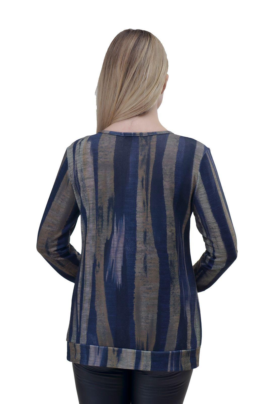 Polera Listada Pretina Olivo Alexandra Cid-2