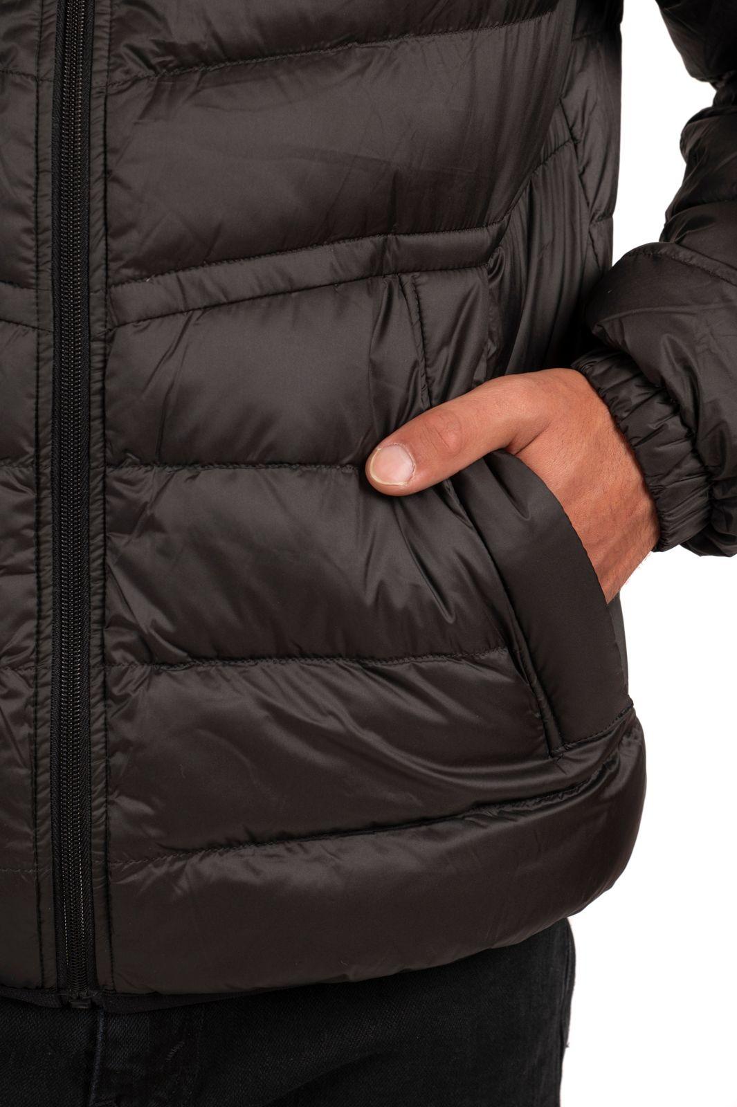 Parka Down Gorro Hombre Negro Local crew-5