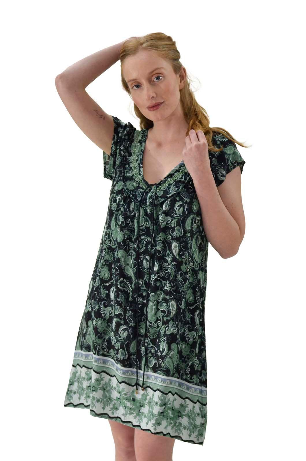 Vestido Lazo Verde Alexandra Cid-1