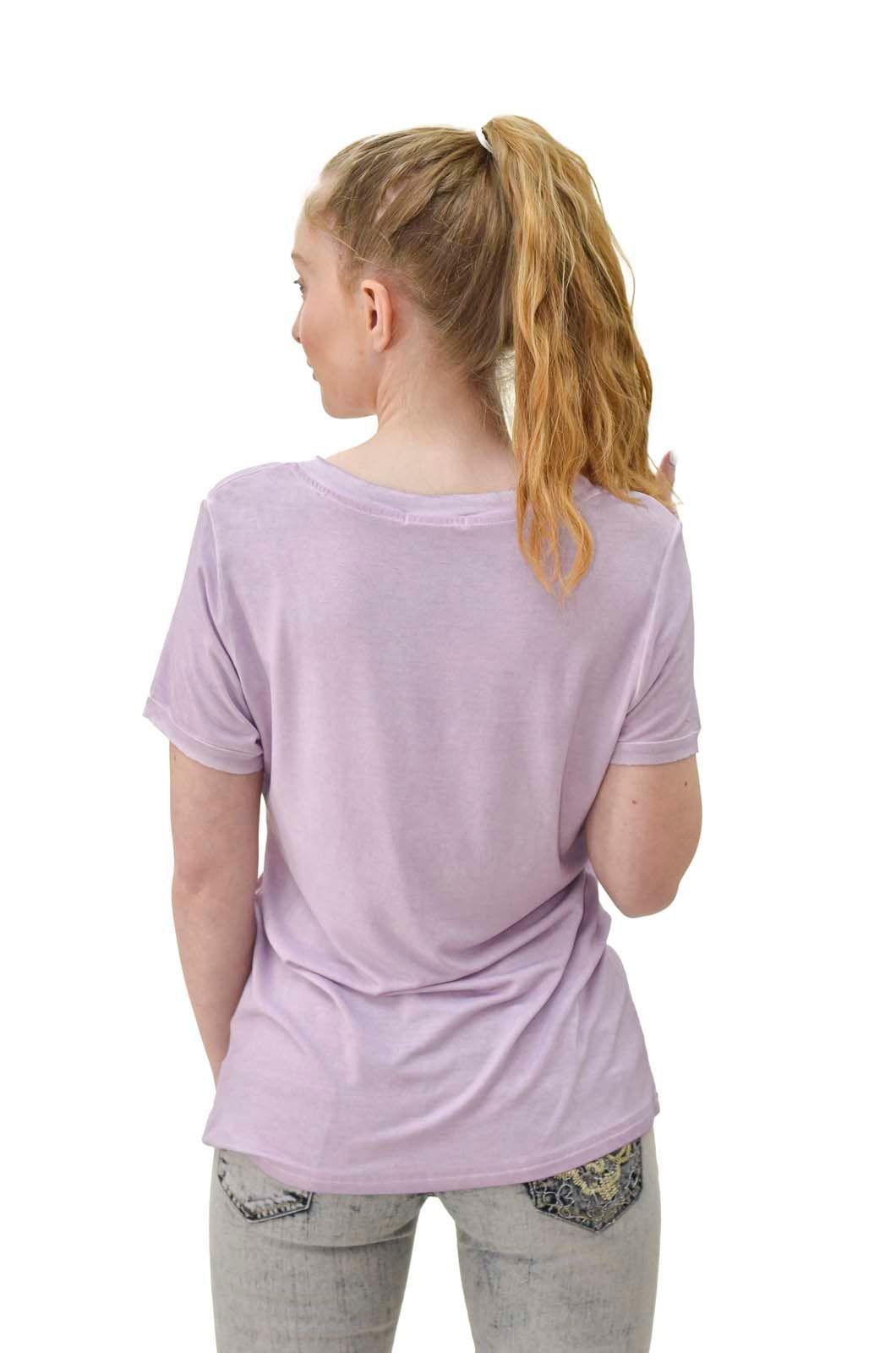 Polera teñida flor malva Alexandra Cid-2