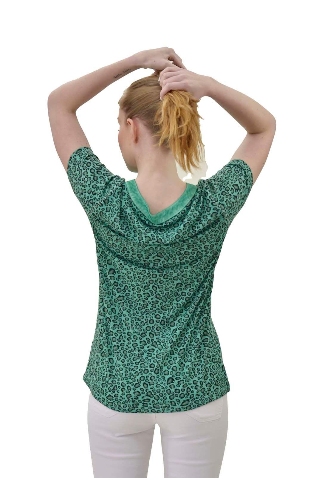 Polera animal colores verde Alexandra Cid-2