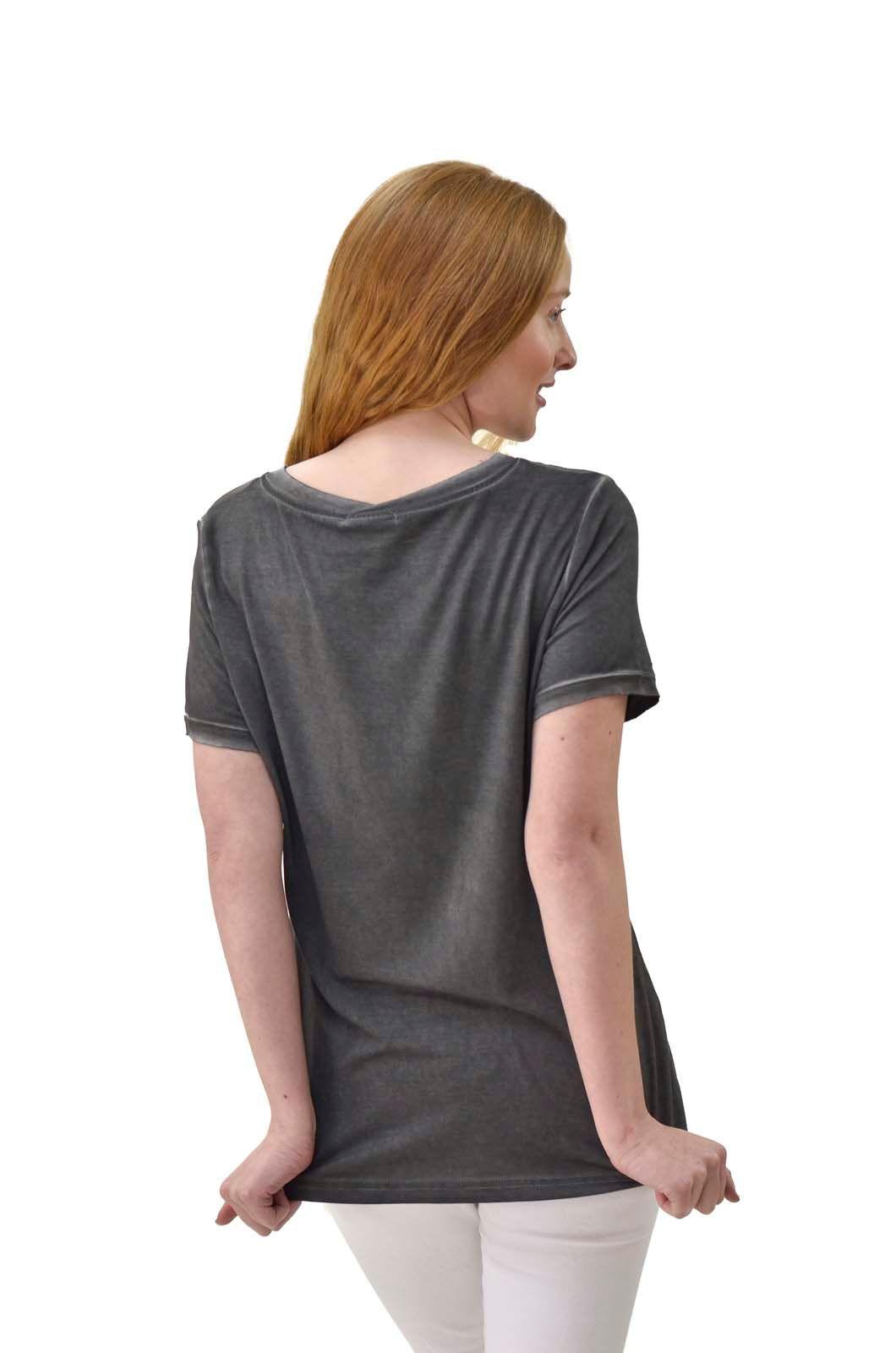 Polera teñida flor gris Alexandra Cid-2