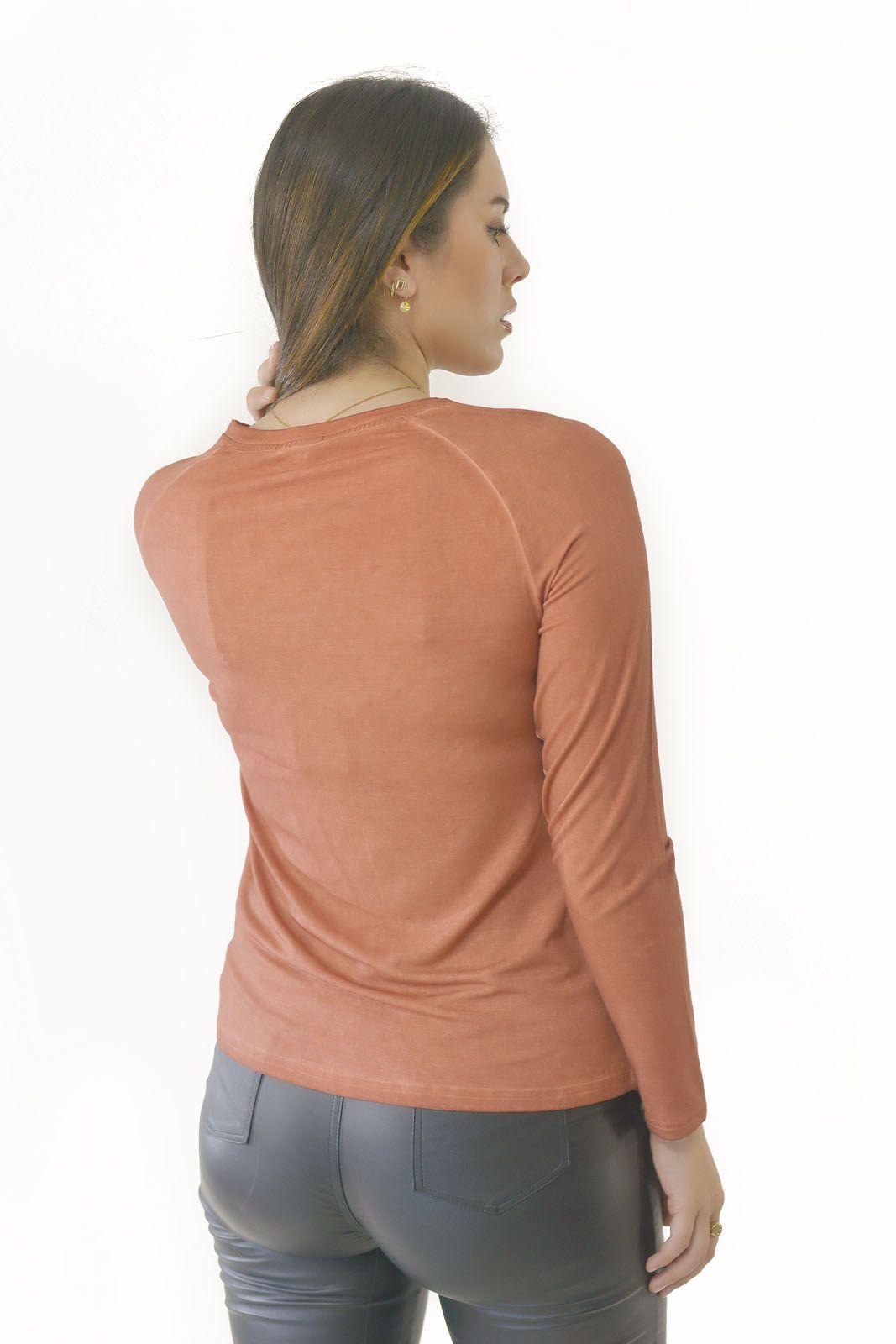 Polera broderie terracota Alexandra Cid-2