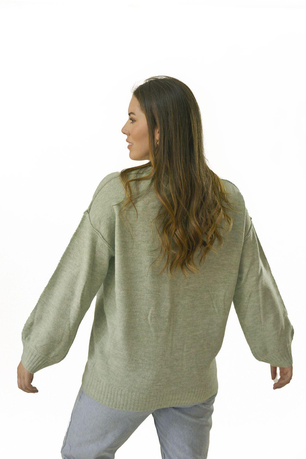 Sweater Oversize Verde Nilo Alexandra Cid-2