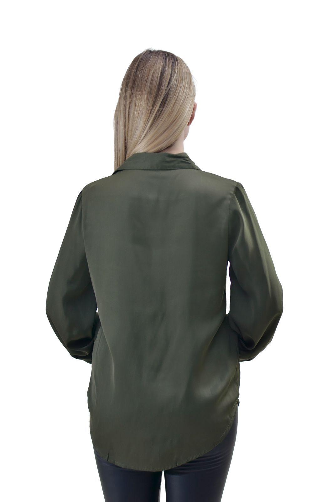 Blusa Camisera Olivo Alexandra Cid-2
