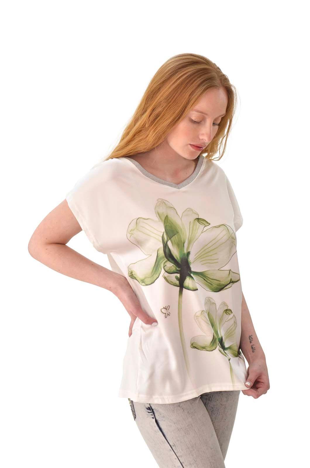 Polera flor verde Alexandra Cid-2