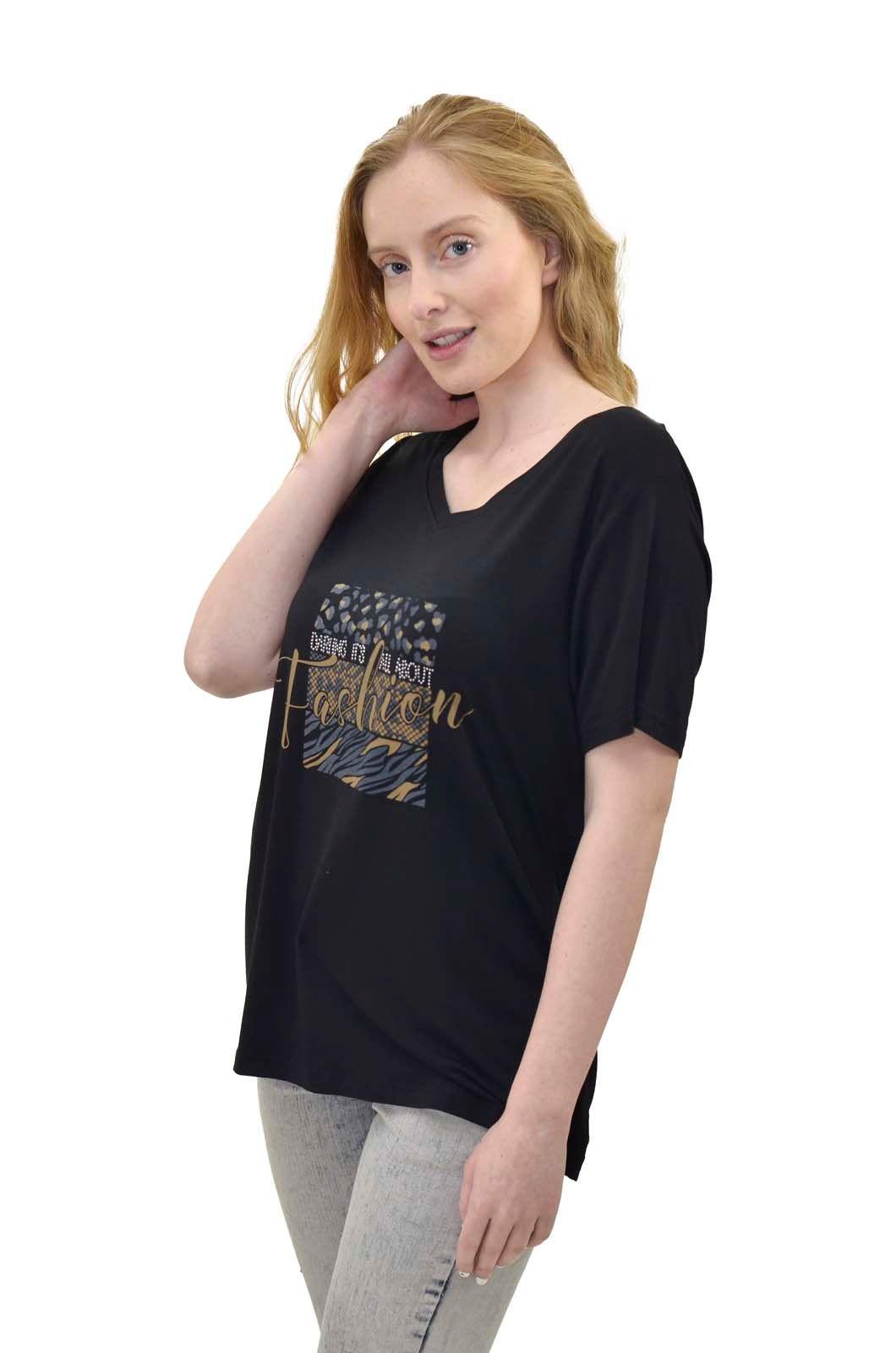 Polera fashion negro Alexandra Cid-1