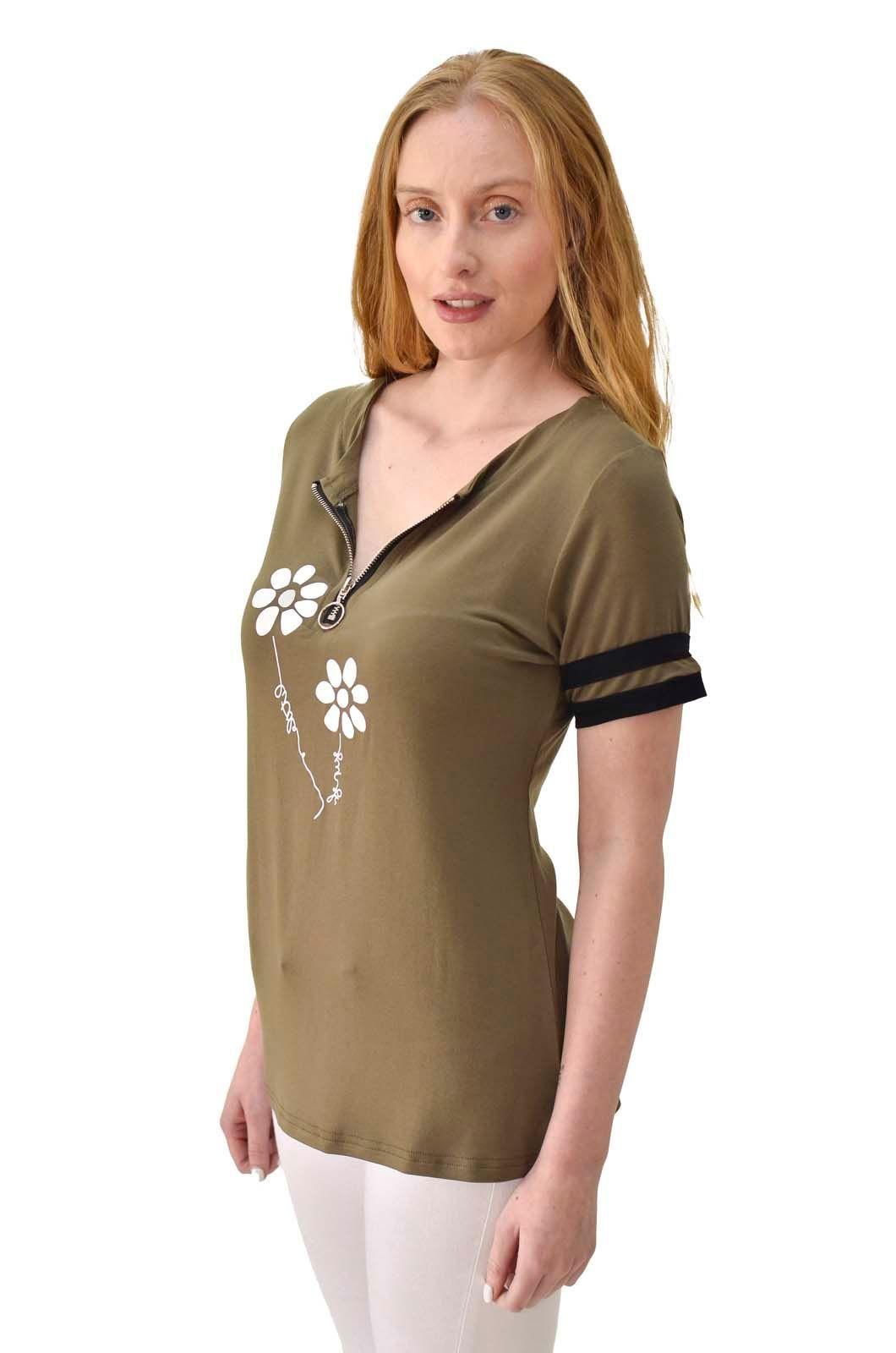 Polera cierre olivo Alexandra Cid-2