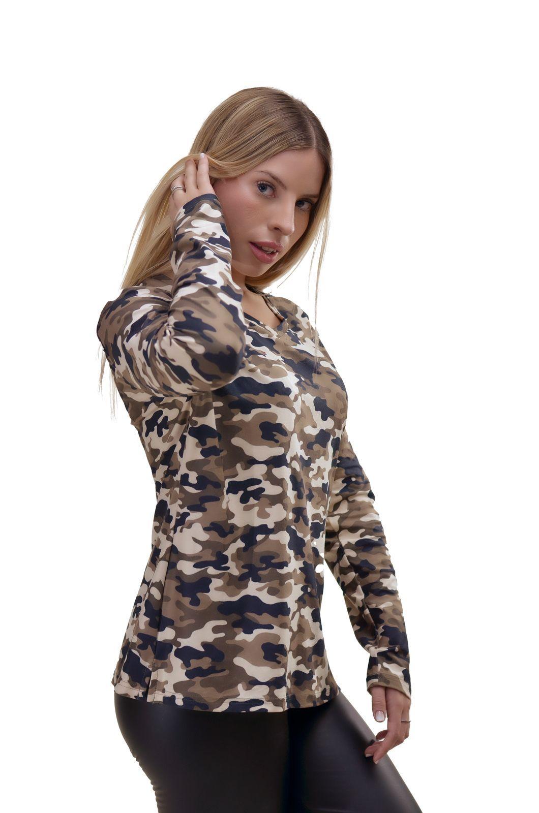 Polera Militar Olivo Alexandra Cid-1