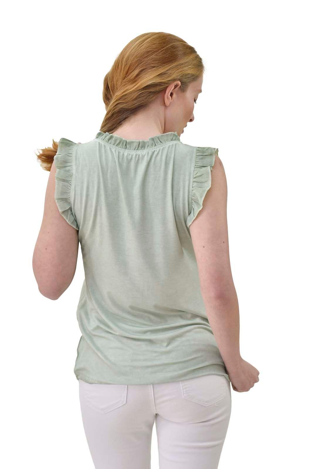 Polera vuelos verde Alexandra Cid-2